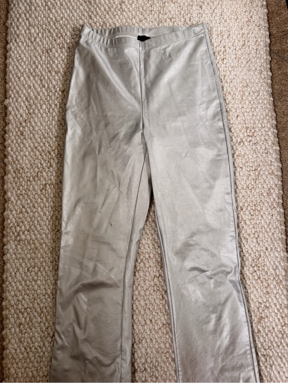 naked wardrobe Silver Metallic Pants